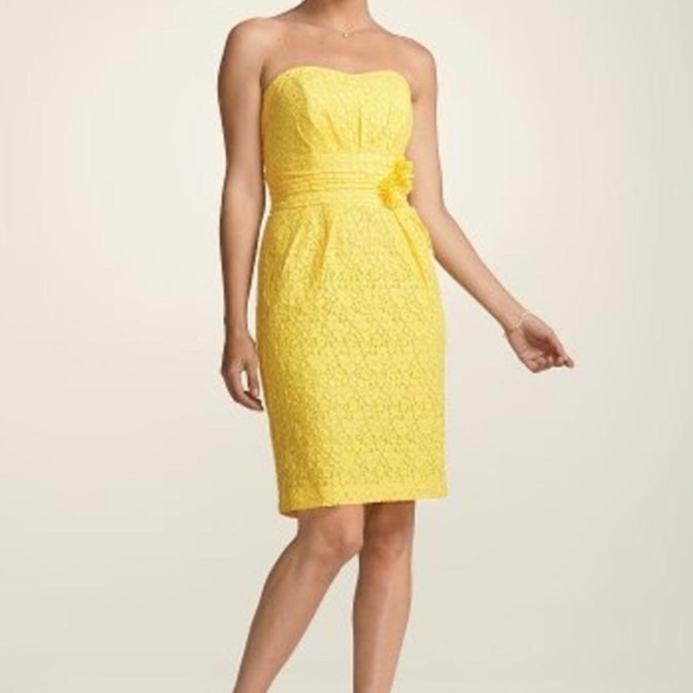 David’s Bridal strapless dress 2